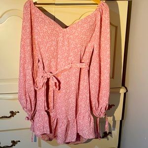 Short Floral Pink Dress by B. Darlin